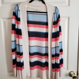 Loft striped cardigan